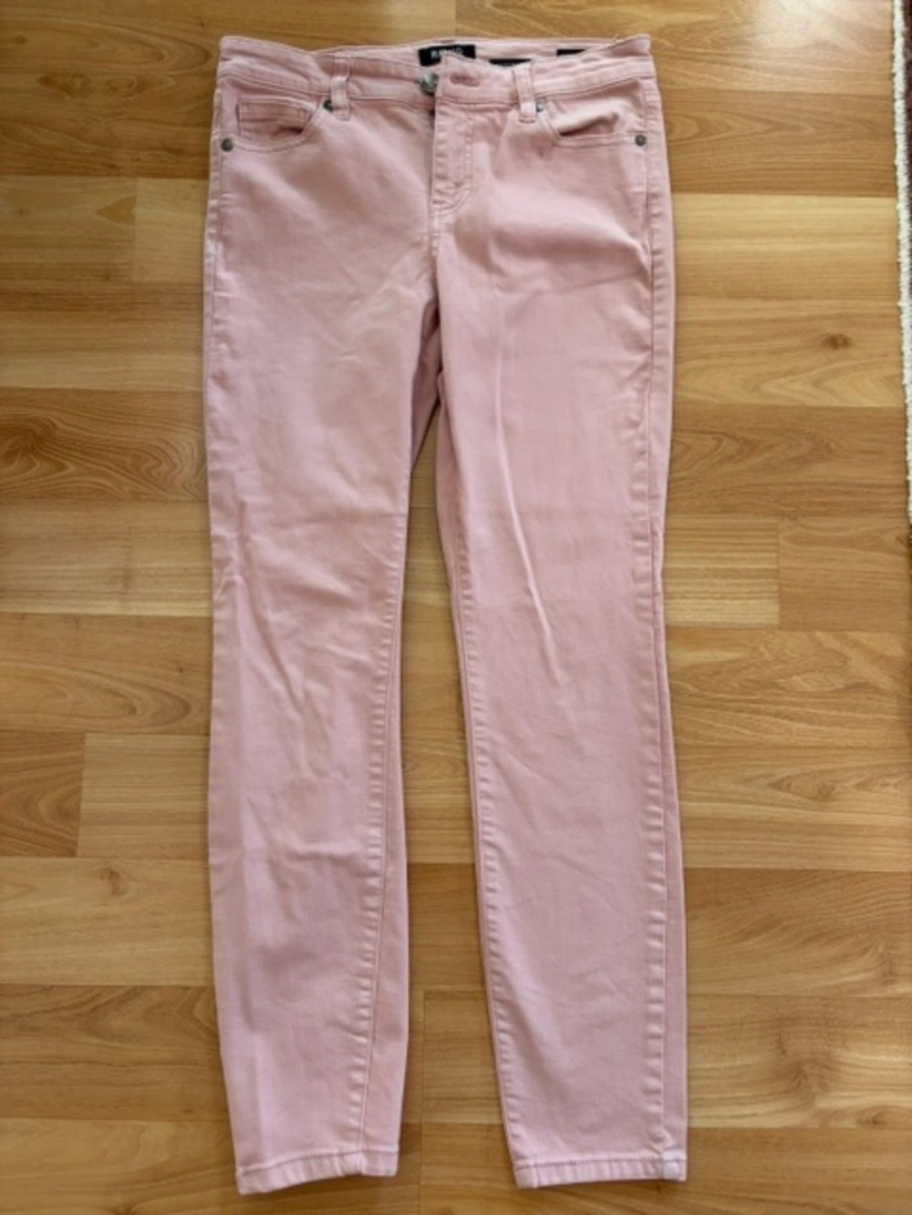 Women Buffalo David Button mid-rise stretch jeans in pink, Tall